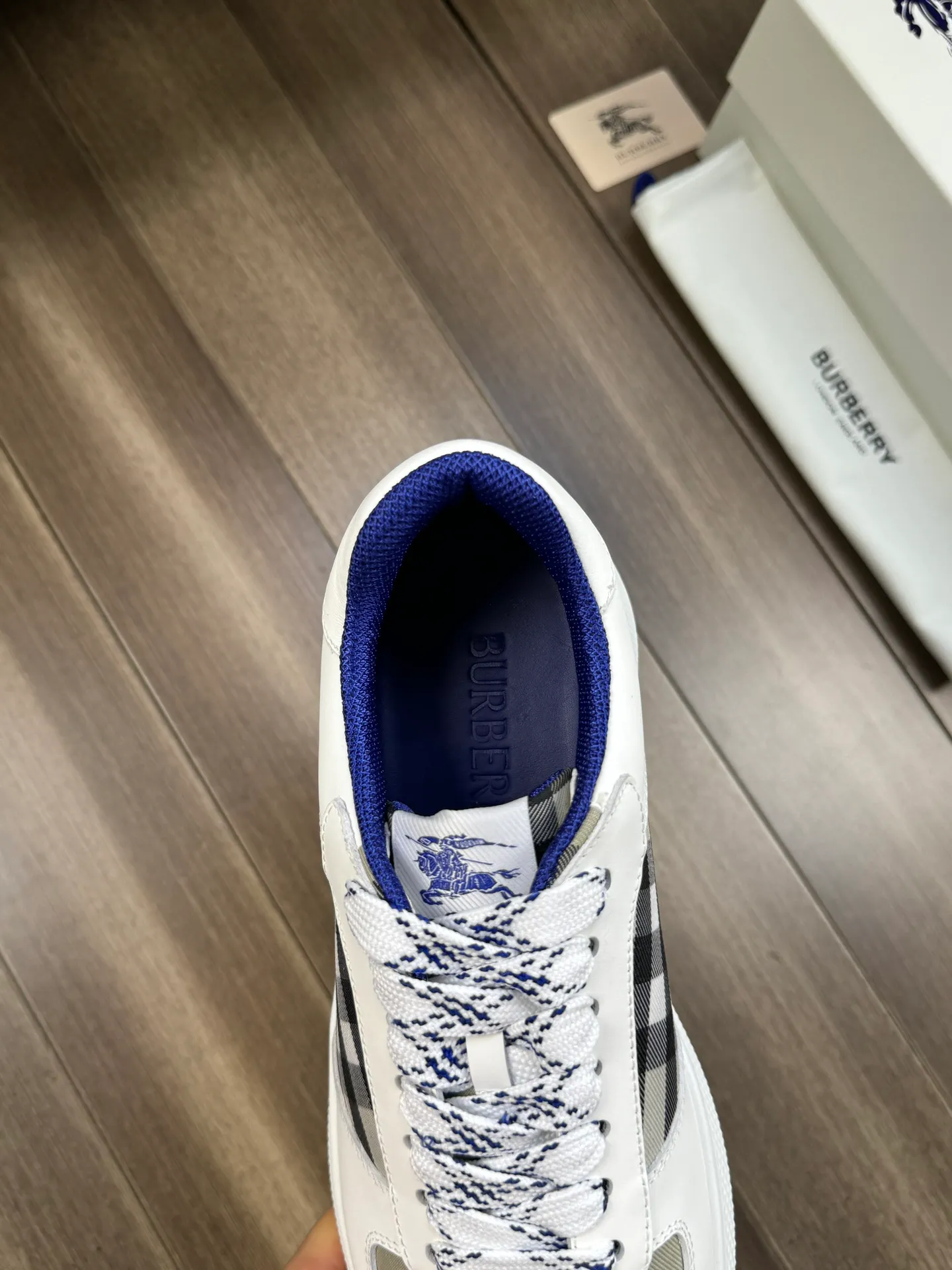 p380💰Men's shoes [BURBERRY] Burberry - High-end quality original order 🔍🔍🔍 - Upper: imported 🔝 Napa calfskin, brand totem cloth, tongue brand cloth label - Lining: canvas lining, - Outsole: rubber; two-color molded outsole - Ultra-high quality control·Fine workmanship: highlighted (high-end·luxury·grade) -Size : 38-44 (45 for men, can be customized)